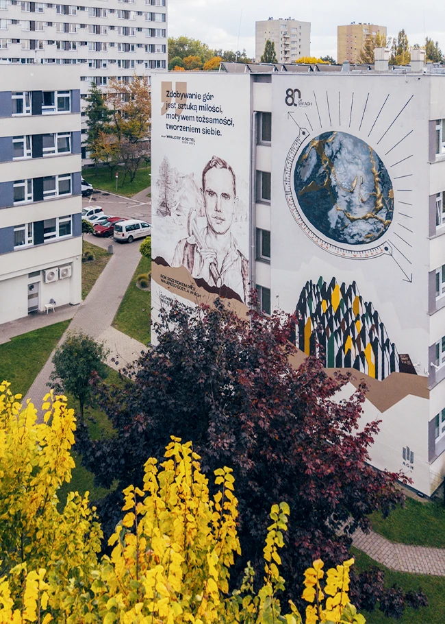 Mural 80 lat SW AGH